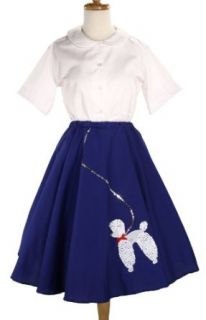 Cotton Poodle Skirt   Small / Medium   Blue Clothing