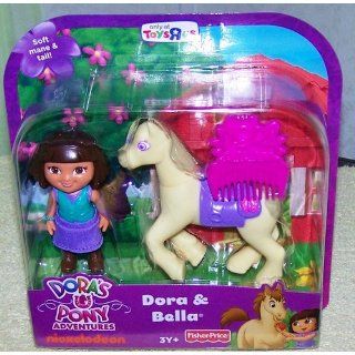 Fisher Price Dora's Pony Adventures Figures   Dora and Bella Toys & Games