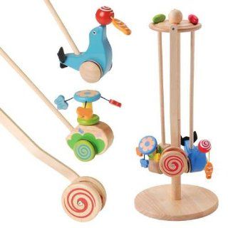 Wooden Push Toy Play Set For Kids  Push And Pull Baby Toys  Baby