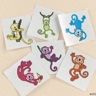 Neon Monkey Tattoos   Novelty Jewelry & Tattoos & Body Art Toys & Games