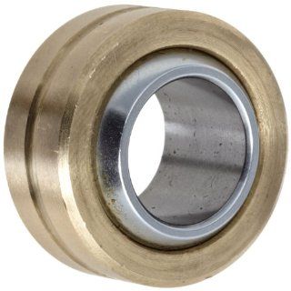Sealmaster SBG 16 Spherical Plain Bearing, Two Piece, Corrosion Resistant, Unsealed, 1" Bore, 1 3/4" OD, 1" Inner Ring Width, 0.797" Outer Ring Width Bushed Bearings