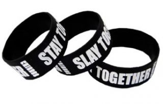 CHIODOS   Slay Together   Stay Together   Black Rubber Wristband Clothing