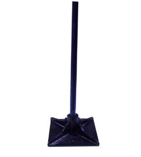 Bon 22 801 8 Inch by 8 Inch Dirt Tamper with Steel Handle   Faucet Handles  