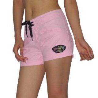 Womens BILLABONG OLD SCHOOL Casual Beach & Surf Summer Shorts   Pink (Size 1) Fashion Board Shorts