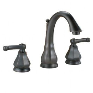American Standard 6028.801.068 Dazzle 2 Handle Widespread Faucet with Metal Speed Connect, Pop Up Drain and Levers, Blackened Bronze   Touch On Bathroom Sink Faucets  