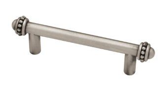 Brainerd PBF801Y BSP CP 3 Inch Beaded Cabinet Hardware Handle Pull   Cabinet And Furniture Pulls  