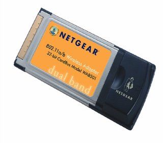 Netgear WAB501NA 802.11a / 802.11b Dual Band Wireless Cardbus PC Adapter   PCMCIA Computers & Accessories