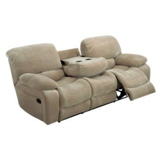 Global Furniture U2007 Reclining Sofa with Drop Down Table   Froth   Sofas