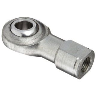 Sealmaster CFFL 6T Rod End Bearing, Two Piece, Precision, Self Lubricating, Female Shank, Left Hand Thread, 3/8" 24 Shank Thread Size, 3/8" Bore, 6 degrees Misalignment Angle, 1/2" Length Through Bore, 1" Overall Head Width, 0.781"