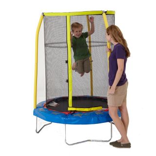 Bazoongi 55 in. Junior Elephant Trampoline with Enclosure   Trampolines