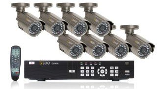 Q See QS408 803 5 Precision Recording Security System with 8 Indoor/Outdoor CCD Cameras and Pre Installed 500GB Hard Drive  Surveillance Dvr Kits  Camera & Photo