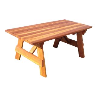 Best Redwood Outdoor Farmer's Picnic Table   Picnic Tables