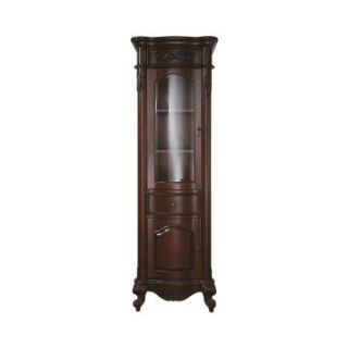 Avanity Provence 24 in. Antique Cherry Linen Tower   Linen Cabinets