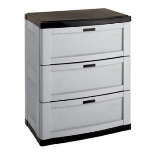 Suncast C3703G 3 Drawer Utility Storage Cabinet   Cabinets
