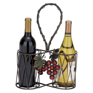 Woodland Imports Infinity Loop 2 Bottle Wine Holder   Wine Racks