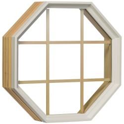 Century White Clad Fixed Insulated Glass Octagon Window