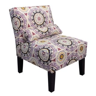 Solar Flair Lilac Armless Accent Chair   Accent Chairs