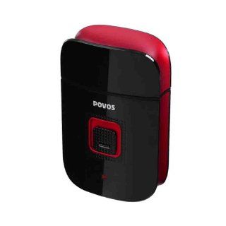 Ebest   POVOS PW805B Men's Curve Fashion Rechargeable Travel Shaver, Black with Red, Great Gift with Nice Package Health & Personal Care