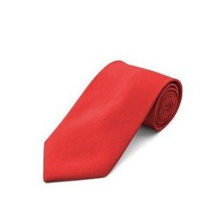 TopTie" Mens Necktie Solid Color Red Ties at  Mens Clothing store