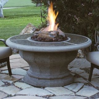 American Fyre Inverted Fire Pit Table   Tuscan Slate with Granite Top   Fire Pits