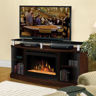 Dimplex Windham Mocha Electric Fireplace Media Console   TV Stands
