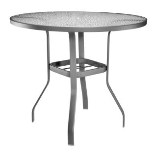 Homecrest Glass Top 48 in. Round Bar Height Dining Table   Patio Tables