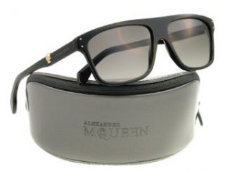 A. McQueen 4209/S Sunglasses 0807 Black (EU Gray Gradient Lens) 57mm Alexander McQueen Clothing