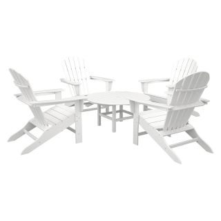 POLYWOOD® South Beach Adirondack 5 Piece Conversation Group Set   Adirondack Chairs