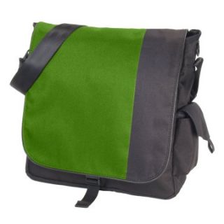 DadGear Sport 2 Tone Messenger Diaper Bag   Green   Designer Diaper Bags