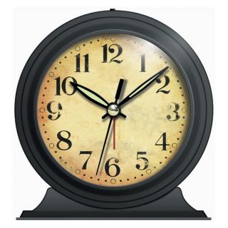 Infinity Instruments Boutique Black Alarm Clock   Alarm Clocks