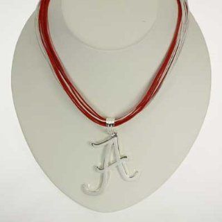 Alabama Crimson Tide Mulit cord Logo Necklace  Sports & Outdoors