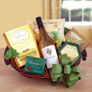 Cheers California White Wine Gift Basket   Gift Baskets by Occasion