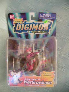 Digimon Digital Monsters Action Feature WarGrowlmon Figure by Bandai Toys & Games