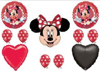 MAD ABOUT MINNIE MOUSE XL BIRTHDAY PARTY Balloons Decorations Supplies 