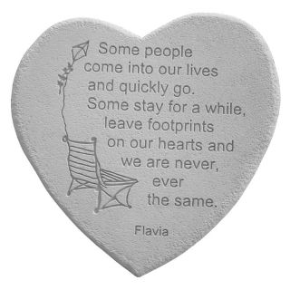 Some People Come Into Our Lives Heart Shaped Memorial Stone   Garden & Memorial Stones