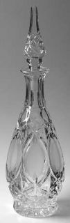 Princess House Crystal 776 Decanter & Stopper   ,Frosted Ovals, Giftware, No Tri