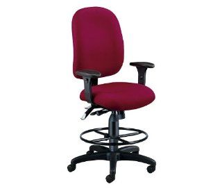 OFM High Back Ergonomic Stool with Arms   Step Stools