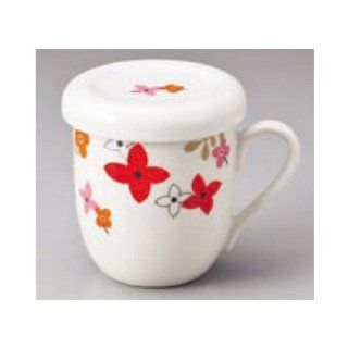 mug kbu787 11 232 [3.08 x 3.75 inch  300 cc] Japanese tabletop kitchen dish Mug Scarlett lid mug ( with tea strainer ) [7.8 x 9.5cm ? 300 cc ] Cafe cafe Tableware restaurant business kbu787 11 232 Kitchen & Dining