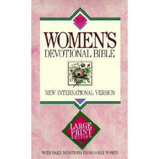 New International Version Women's Devotional Bible Large Print Paperback Pink 9780310916444 Books
