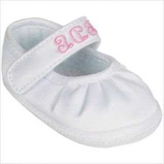 Baby Deer Keepsake MJ Crib Shoe (Infant),White,1 M US Infant Shoes