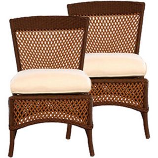 Lloyd Flanders Grand Traverse Dining Side Chair   Set of 2   Wicker Chairs & Seating