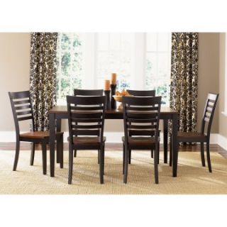 Liberty Furniture Cafe Collections Black Cherry Rectangle Leg Dining Table   Dining Tables