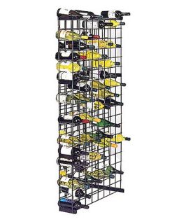 Black Metal Lattice 152 Bottle Storage Wine Rack   Wine Storage