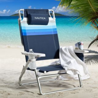 Nautica Gradient Stripe Sand Beach Chair   Beach Chairs