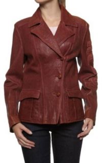 Kejo Leather Jacket PILAR, Color Burgundy, Size 36