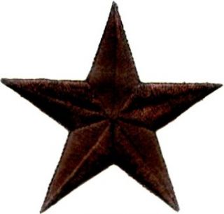 Solid Black Star   3"   Embroidered Iron On or Sew On Patch Novelty Baseball Caps Clothing