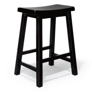 Powell 24 in. Antique Black Counter Stool   Bistro Chairs