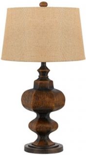 Andros Faux Wood Table Lamp    