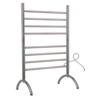 WarmlyYours Barcelona TW BC 08BS FS Free Standing 8 Bar Towel Warmer   Brushed Stainless Steel   Towel Warmers