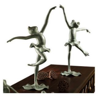 San Pacific International 23.5H in. Pair of Ballet Frogs Statue   Sculptures & Figurines
